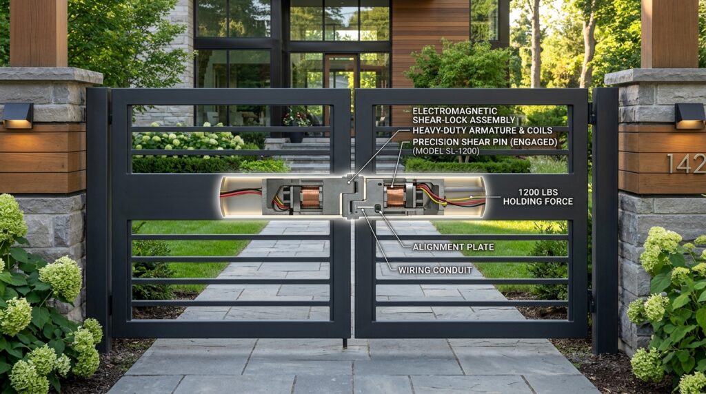 entry walkway gate with lock 202606111503