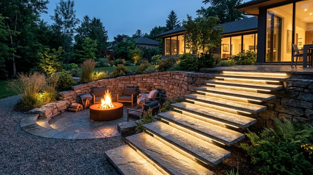 floating stairs to fire pit 202606101435