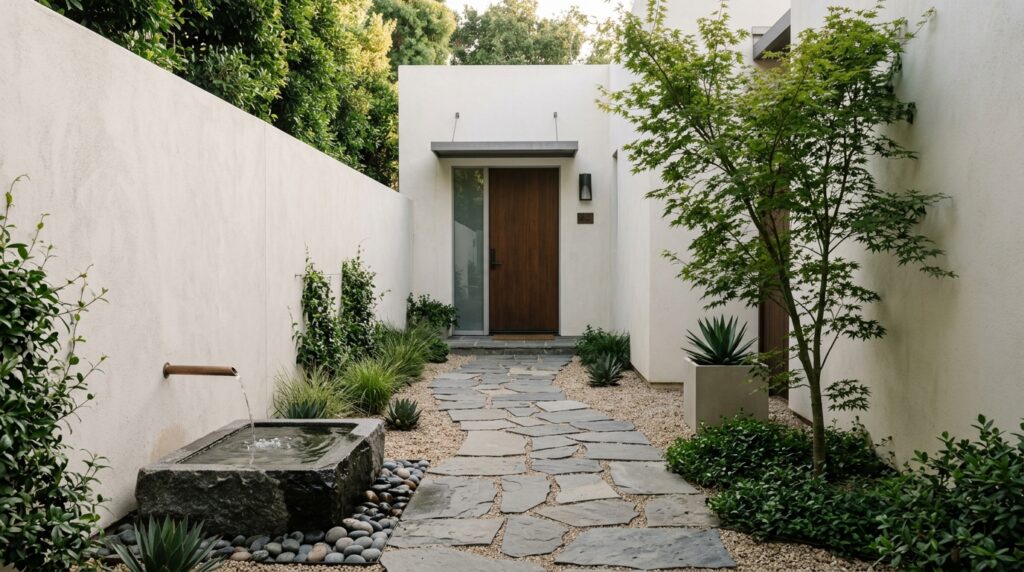 front entry courtyard water feature 202606042250