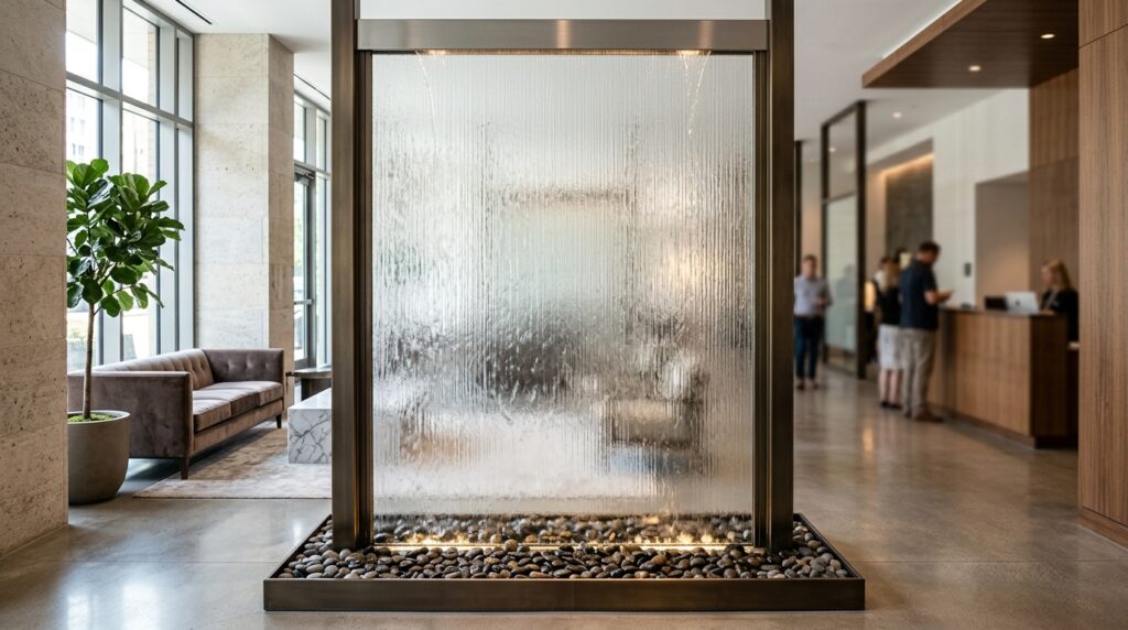 frosted glass water feature casc… 202606121034