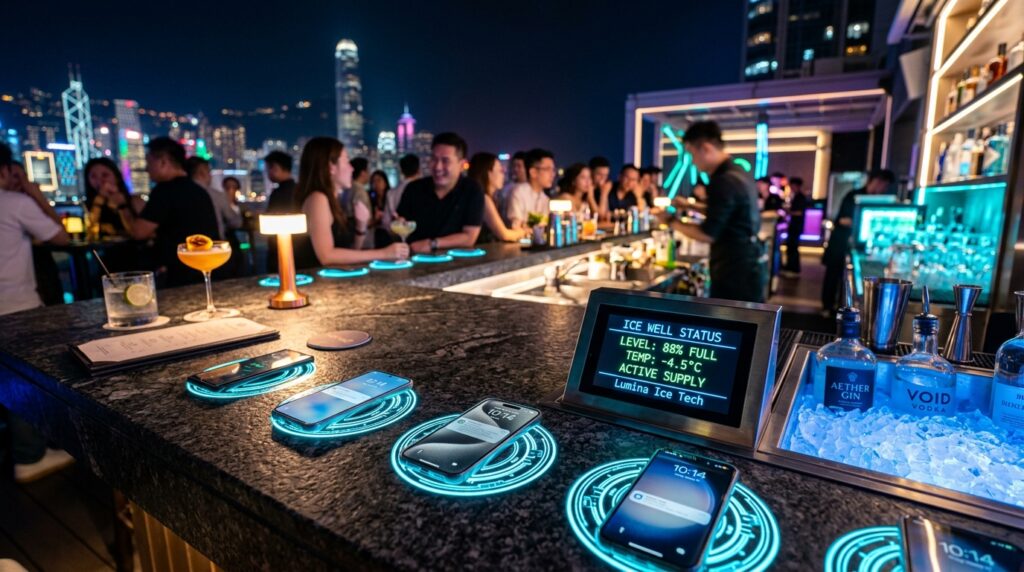 futuristic bar scene night 202606181437