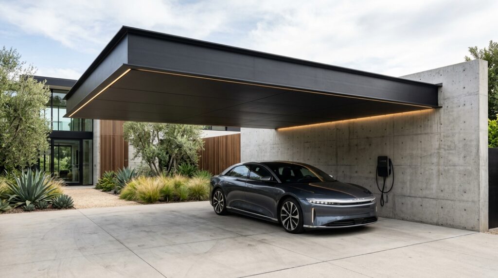 futuristic carport shelters elec… 202606151857