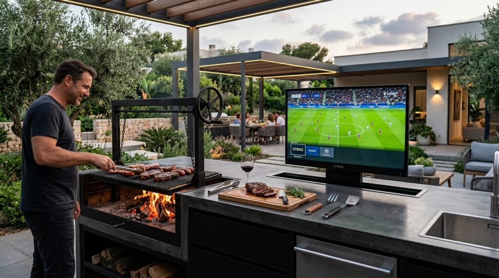 futuristic outdoor kitchen asado… 202606181359