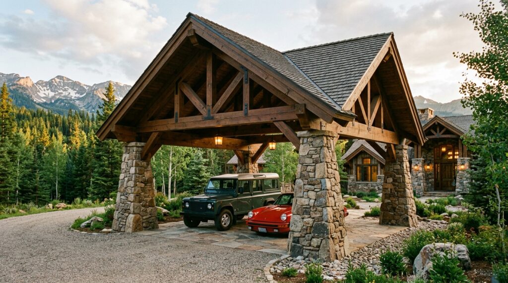 gable roof carport with stone pi… 202606151900