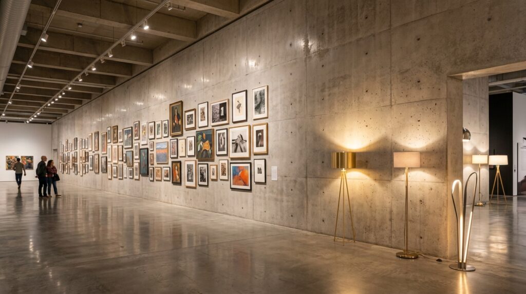 gallery wall raw concrete satin 202606131024