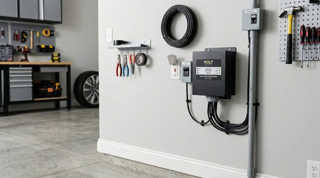 garage utility wall transformer box 202606111026