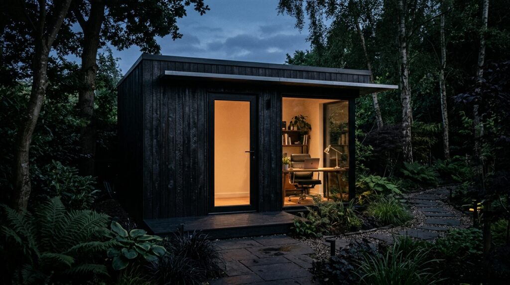garden office pod shou sugi 202606132148