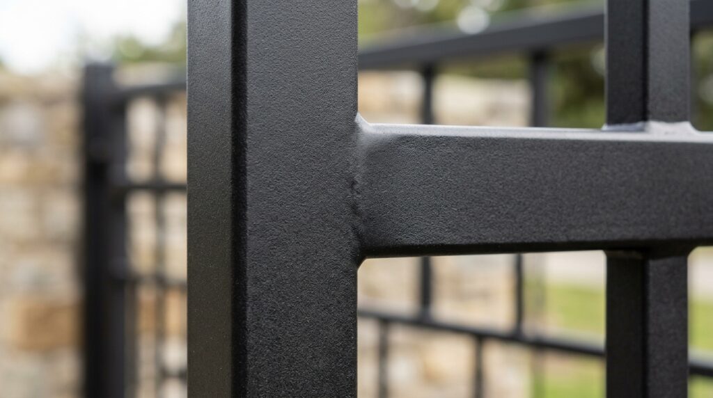 gate frame satin black finish 202606120343