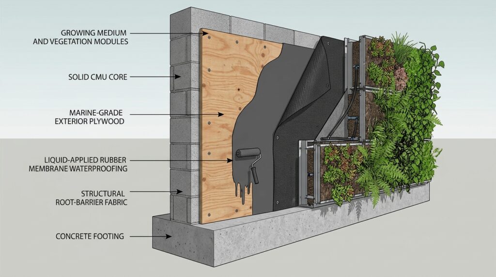 green enclosure on concrete core 202606121052