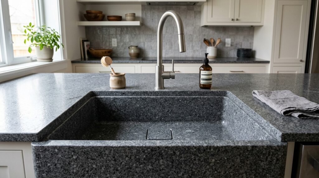 grey granite kitchen sink 202606100919