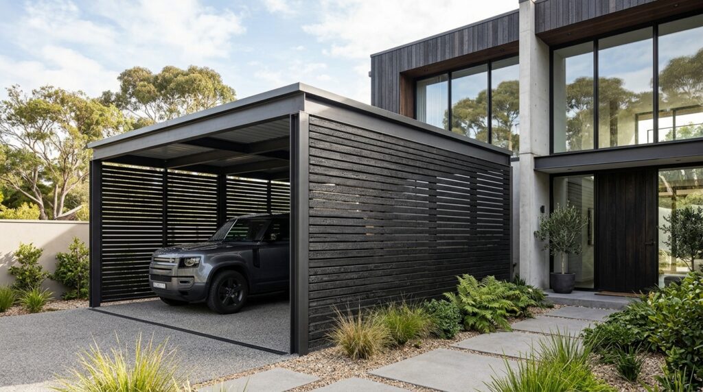 home enclosed with timber slats 202606161100