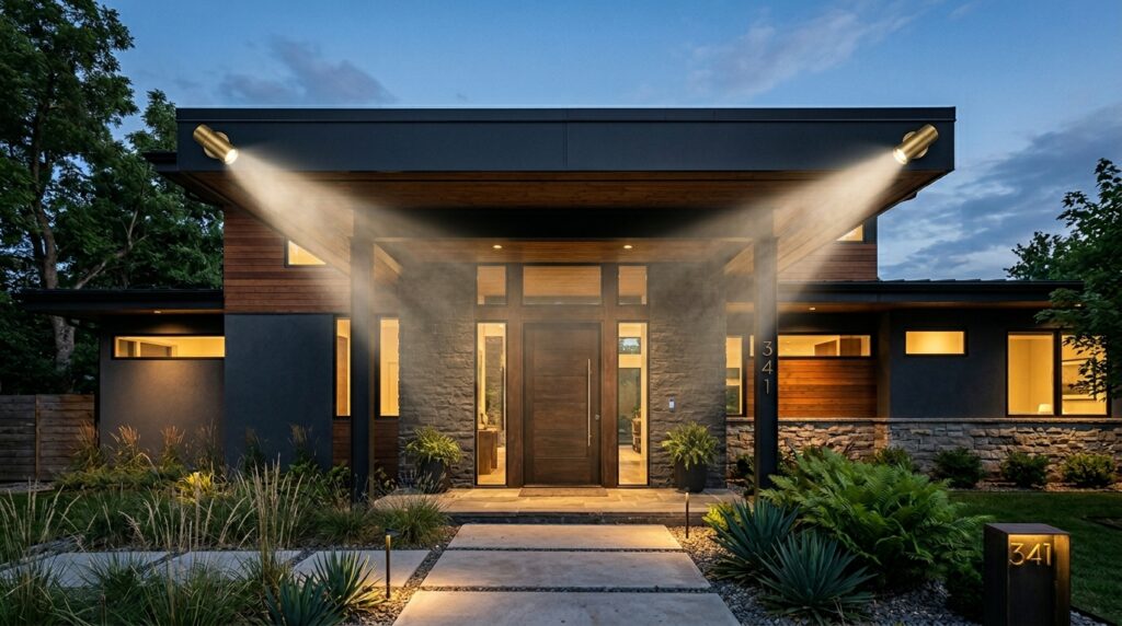 home entrance with portico 202606102311