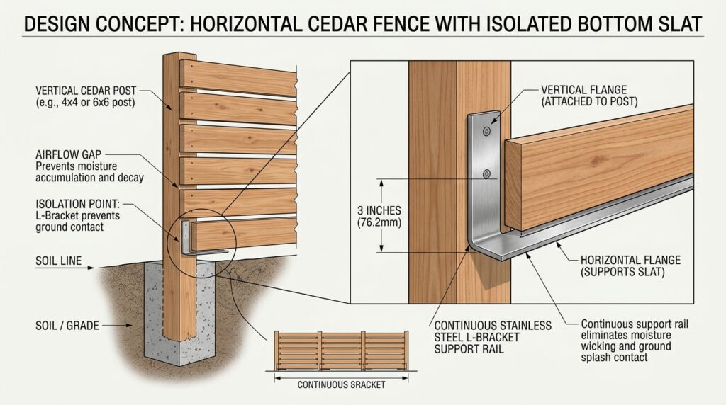 Horizontal Slatted Cedar Fences for a Clean Contemporary Look horizontal cedar fence design 202606121351