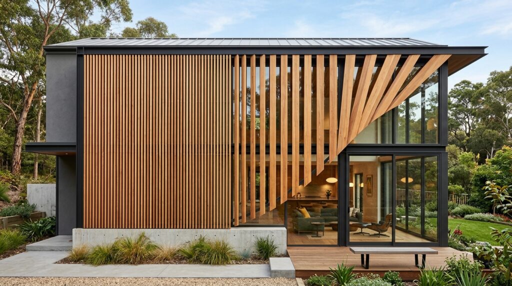 house exterior wooden slatted sc… 202606131214