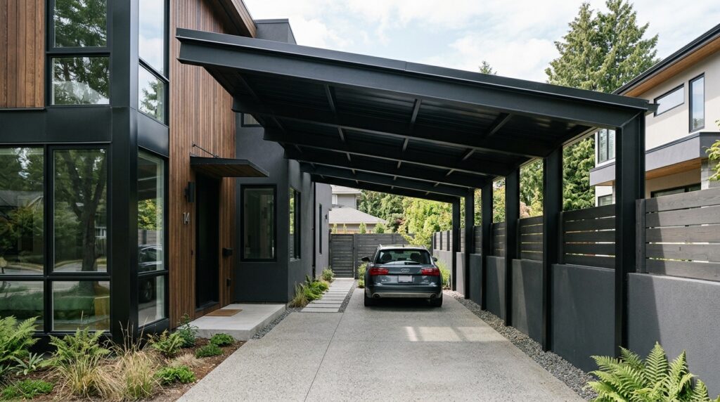 house with narrow side yard carport 202606160939