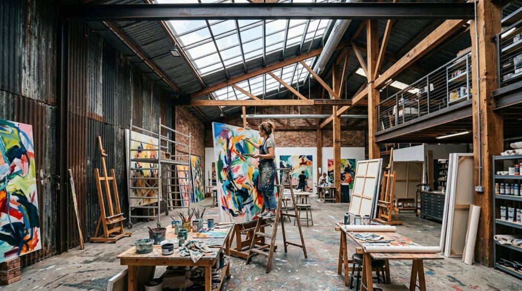 industrial art studio with skyli… 202606131009