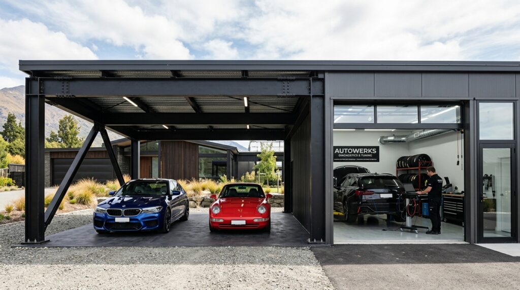industrial double carport workshop 202606161004