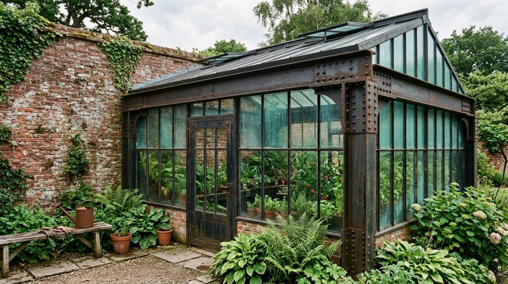 industrial greenhouse with brick… 202606131228