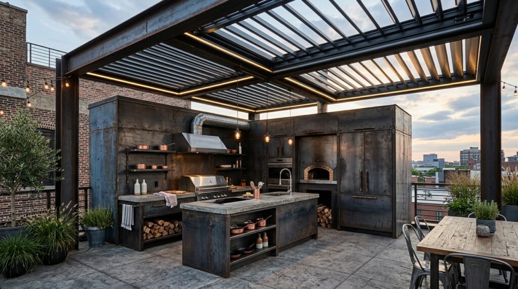 industrial patio kitchen steel c… 202606181043