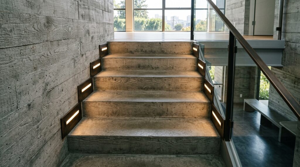 industrial stairs with linear li… 202606110927