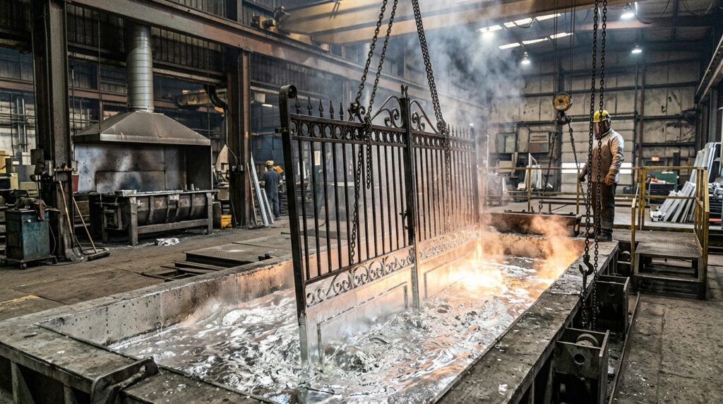 iron gate submerged in zinc 202606120343