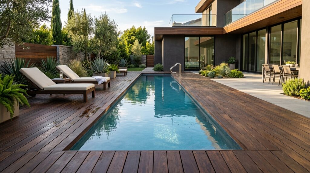 lap pool in wood deck 202606141404