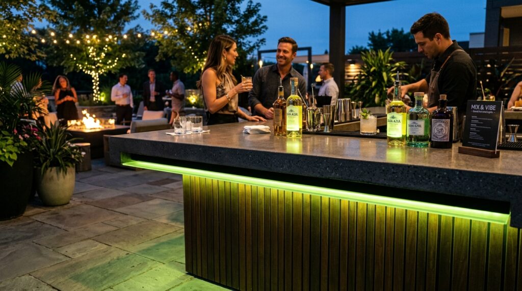 Sound-Activated Accent Lights to Elevate Outdoor DJ and Bar Stations luxury bar station light 202606101414