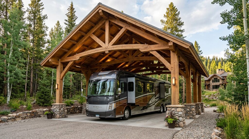 High-Clearance RV and SUV Carport Designs with Premium Aesthetics luxury carport shelters rv 202606152208