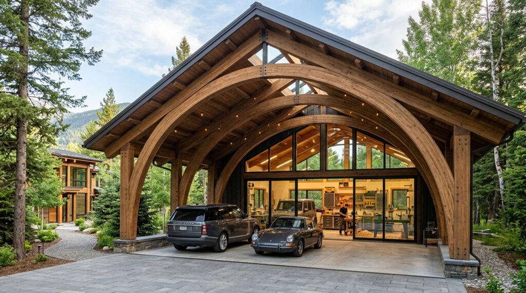 luxury carport with timber arches 202606161003