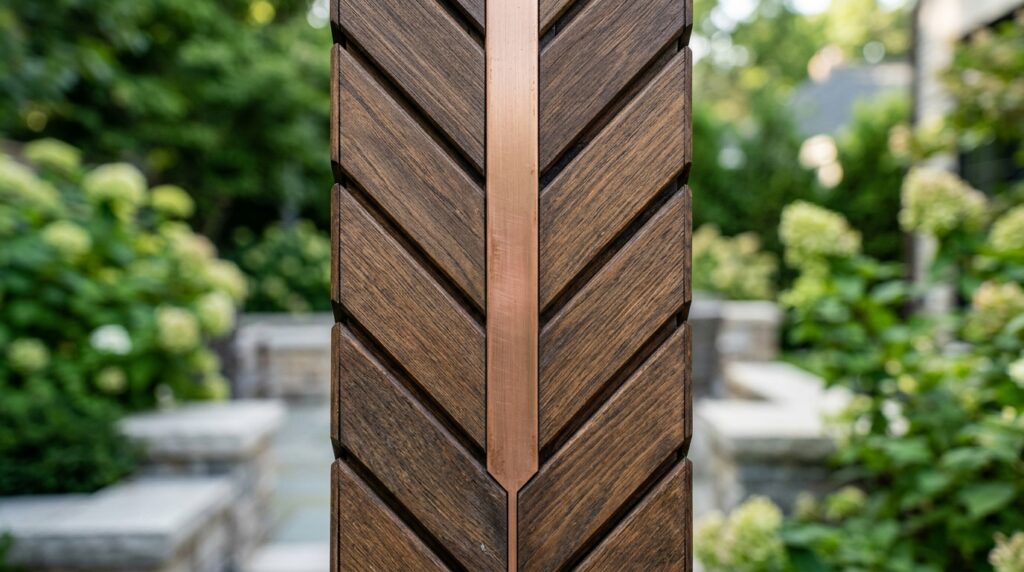 luxury fence panel copper ribbon 202606111422