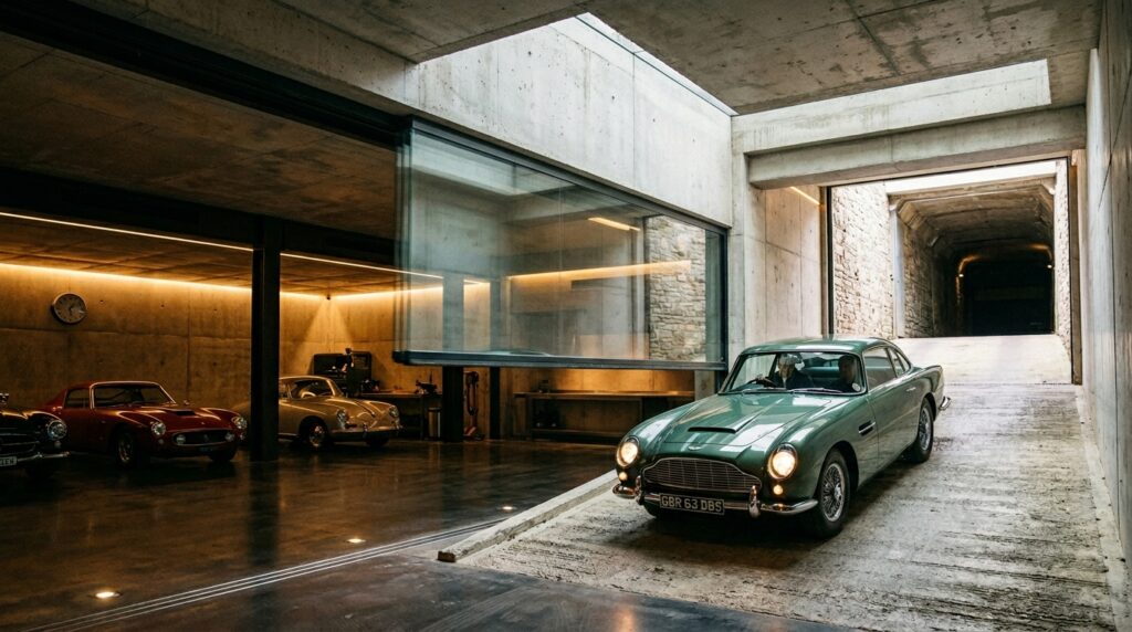 luxury garage glass slides upward 202606131724