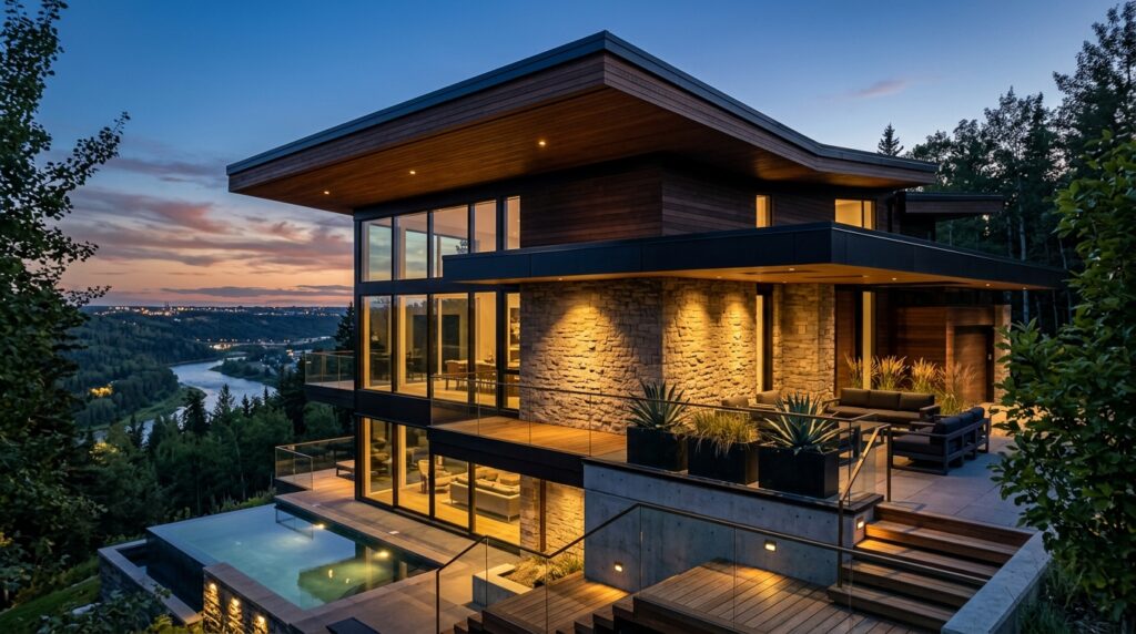 luxury house with roof overhangs 202606102312