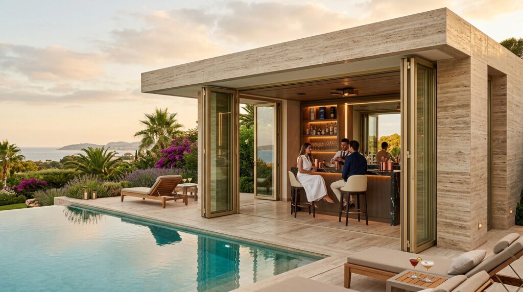 luxury pool house travertine wet… 202606141201