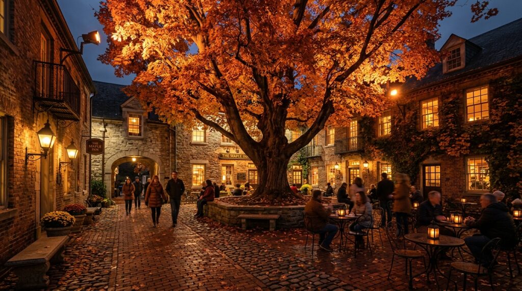 maple tree in autumn courtyard 202606101339