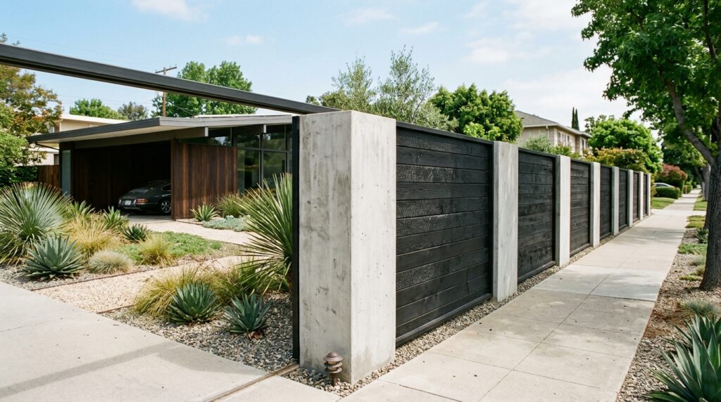 mid century modern home front yard 202606120445