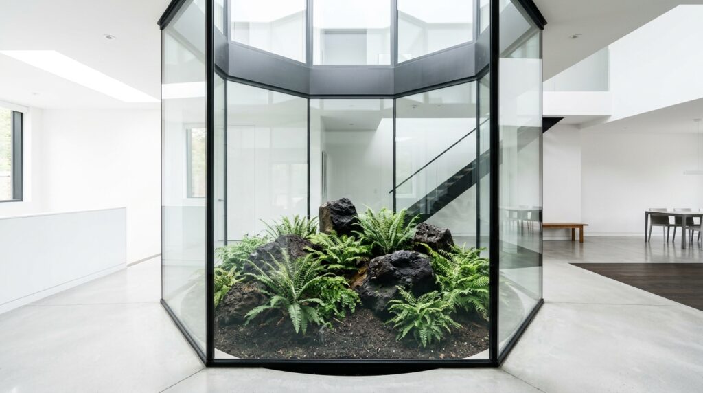 minimalist atrium with glass walls 202606130739
