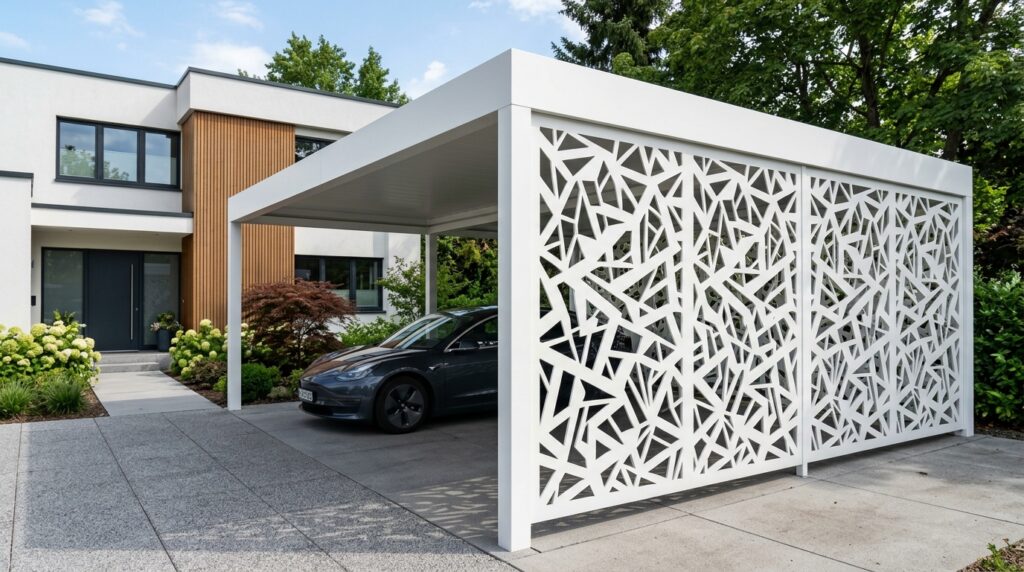 minimalist carport with geometri… 202606151915