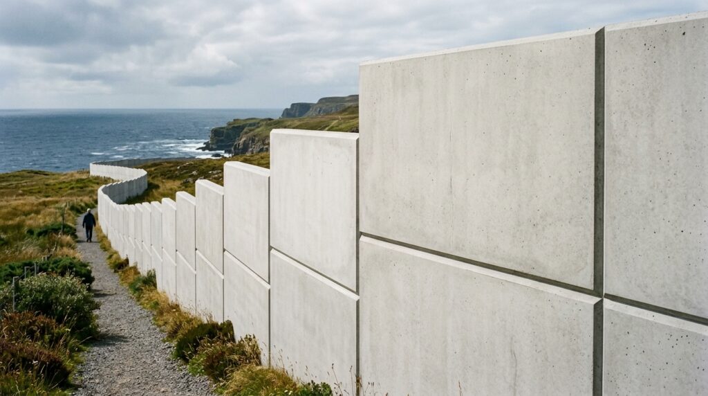 minimalist concrete boundary line 202606111152