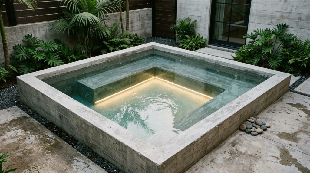 minimalist concrete plunge pool 202606141404
