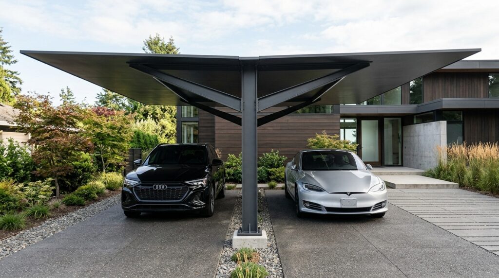 minimalist double car canopy pil… 202606152028