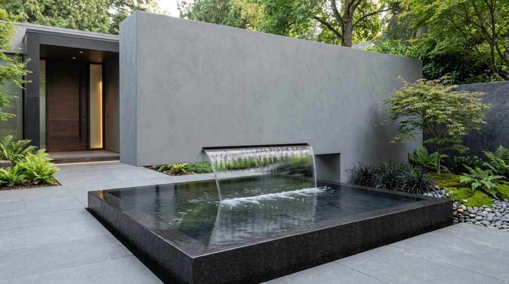 minimalist garden water feature 202606110912