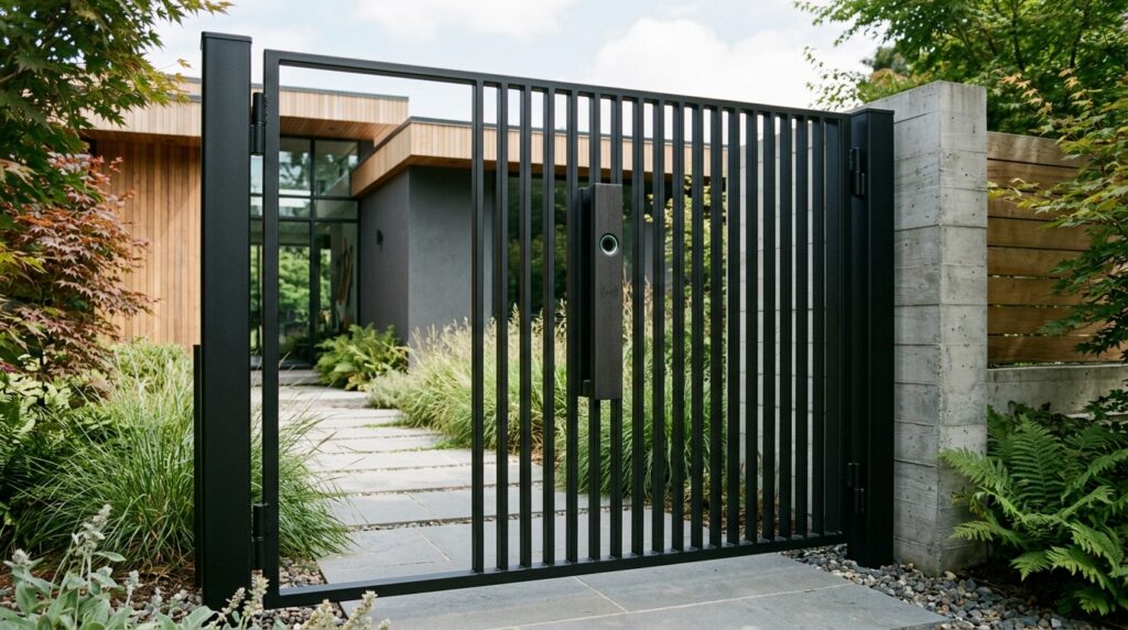 minimalist gate with biometric s… 202606121105