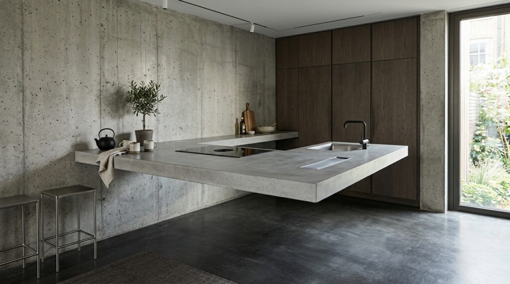 minimalist kitchen concrete isla… 202606161434