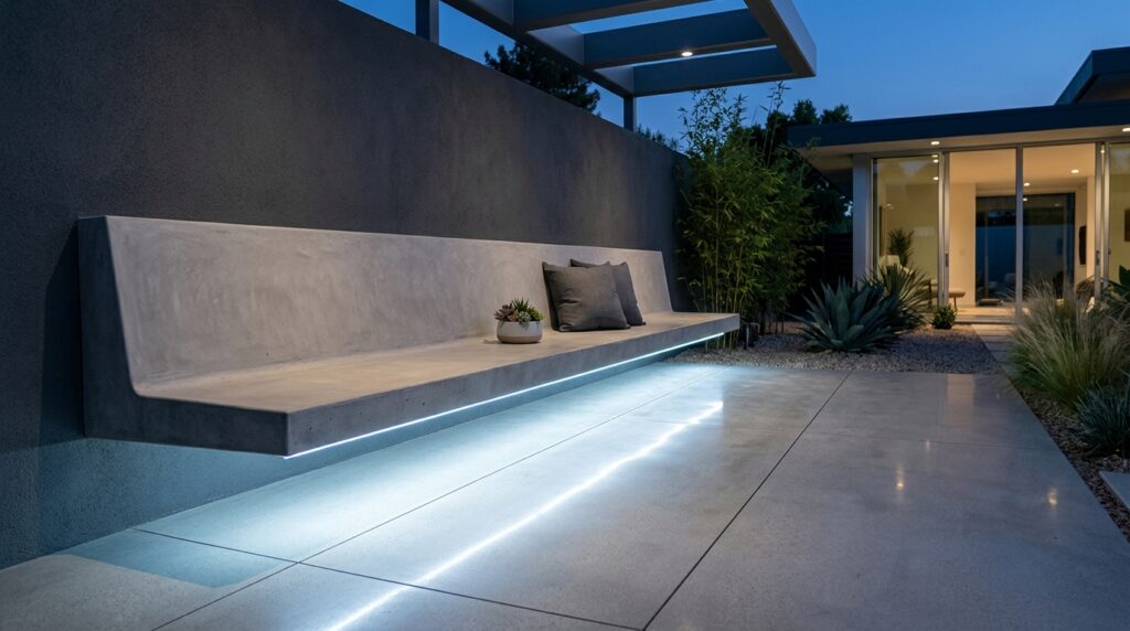 minimalist patio with concrete b… 202606101317