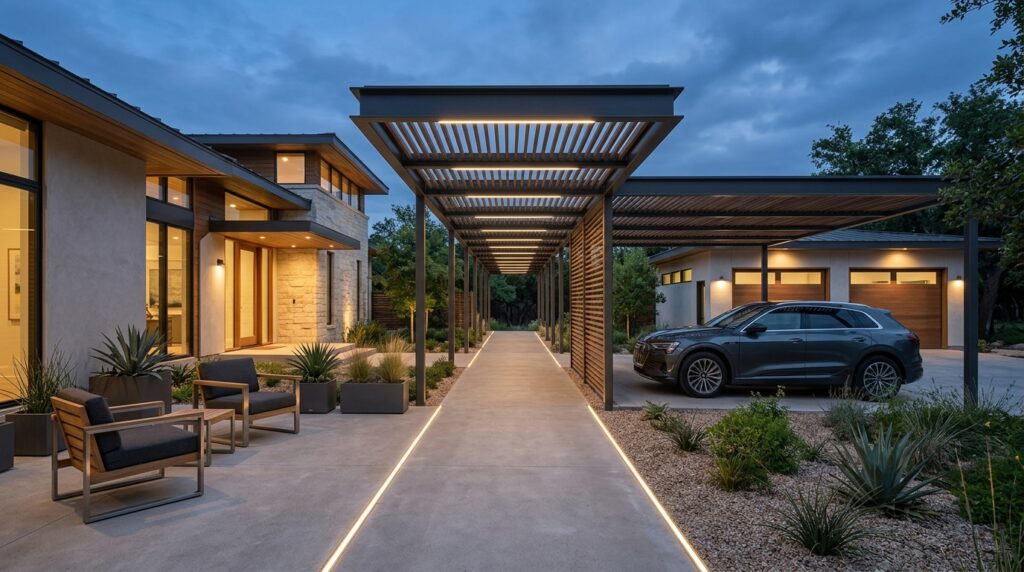 modern carport open air walkway 202606152139