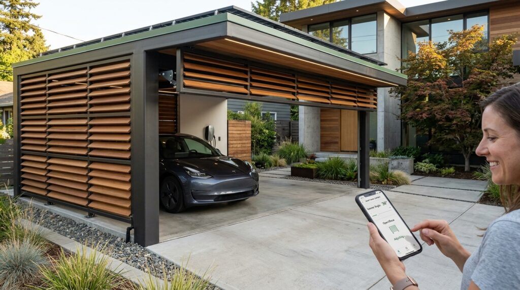 modern carport with automated lo… 202606161115