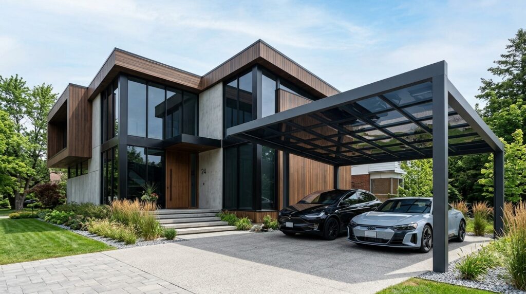 modern house with aluminum carport 202606151916