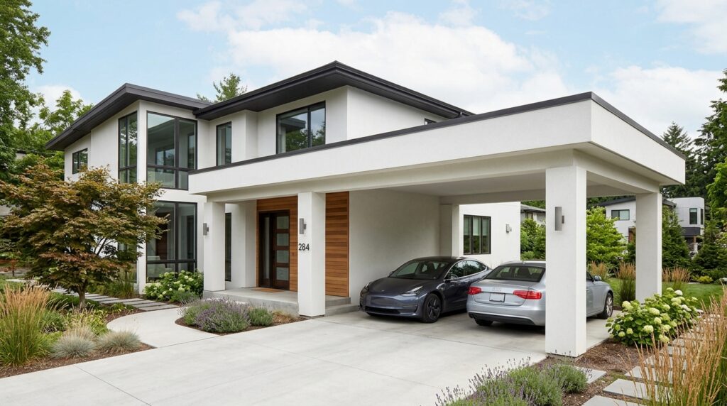 modern house with flat carport 202606152119