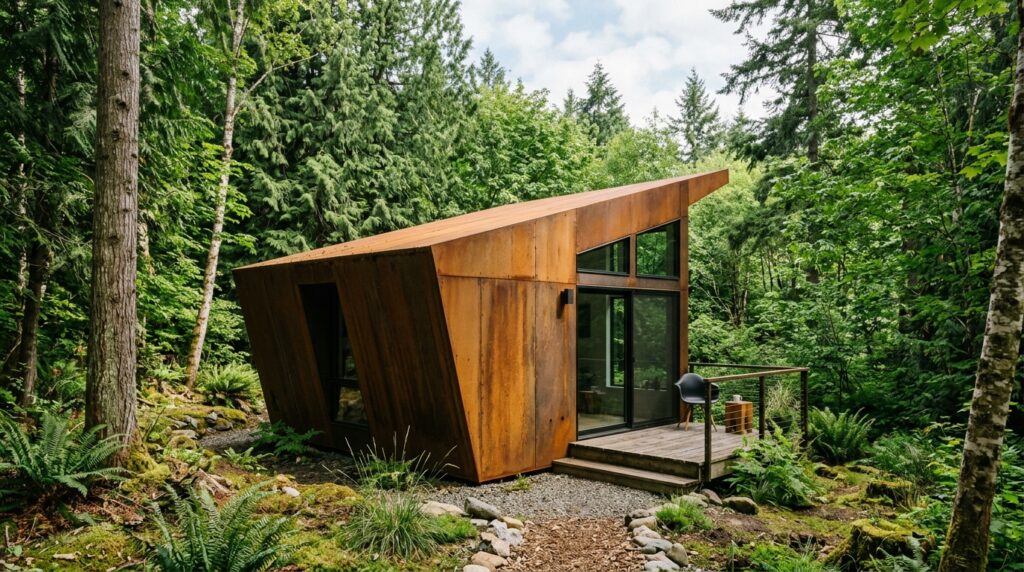 modern outbuilding clad corten s… 202606131151