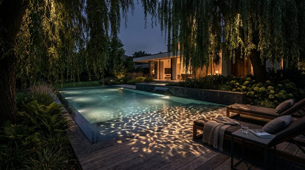 modern swimming pool with willow… 202606101340